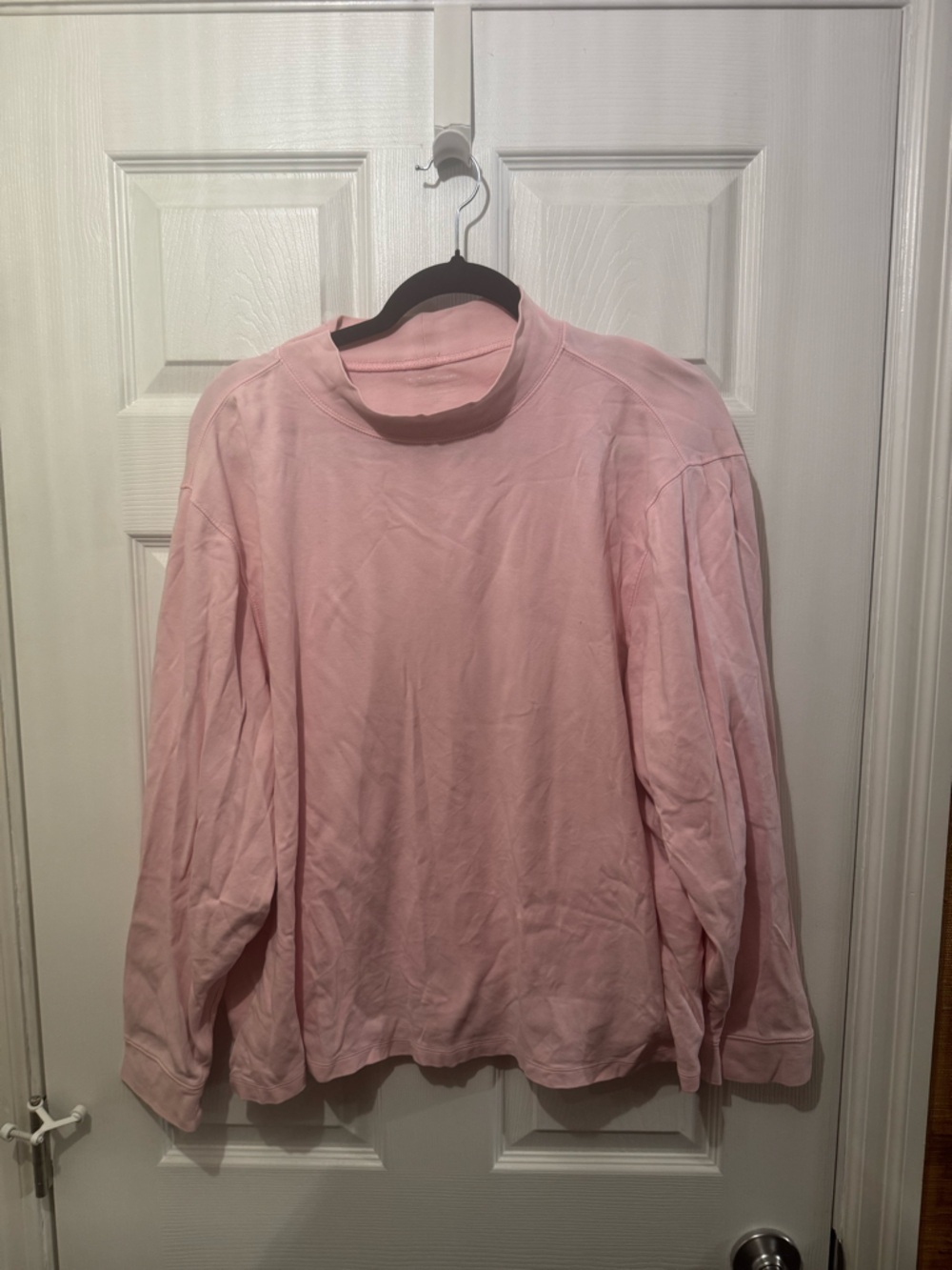 L.L. Bean Light Pink Crew Neck Long Sleeve Sweatshirt